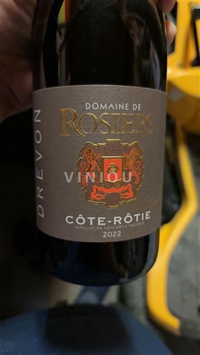 Vin Rouge sec Drevon Domaine Rosiers 2022 France Vallée du Rhône Côte-rôtie AOC