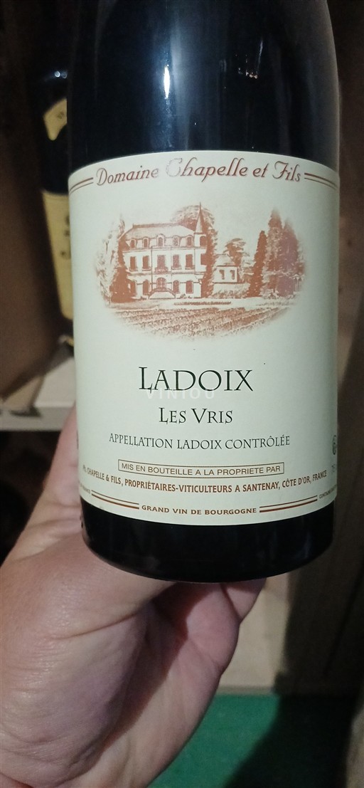 Borgogna Ladoix Domaine Chapelle et Fils Les Vris 2022