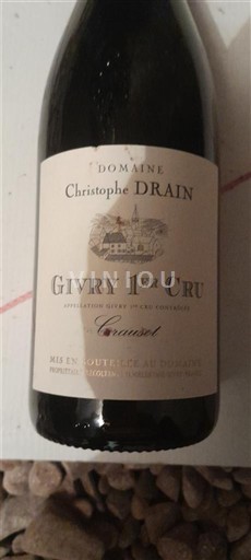 Borgoña Givry Premier Cru Domaine Christophe Drain Crausot 2023