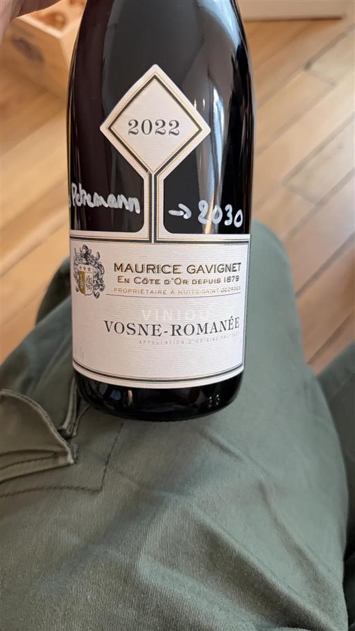 Bourgogne Vosne-romanée Maurice Gavignet 2022