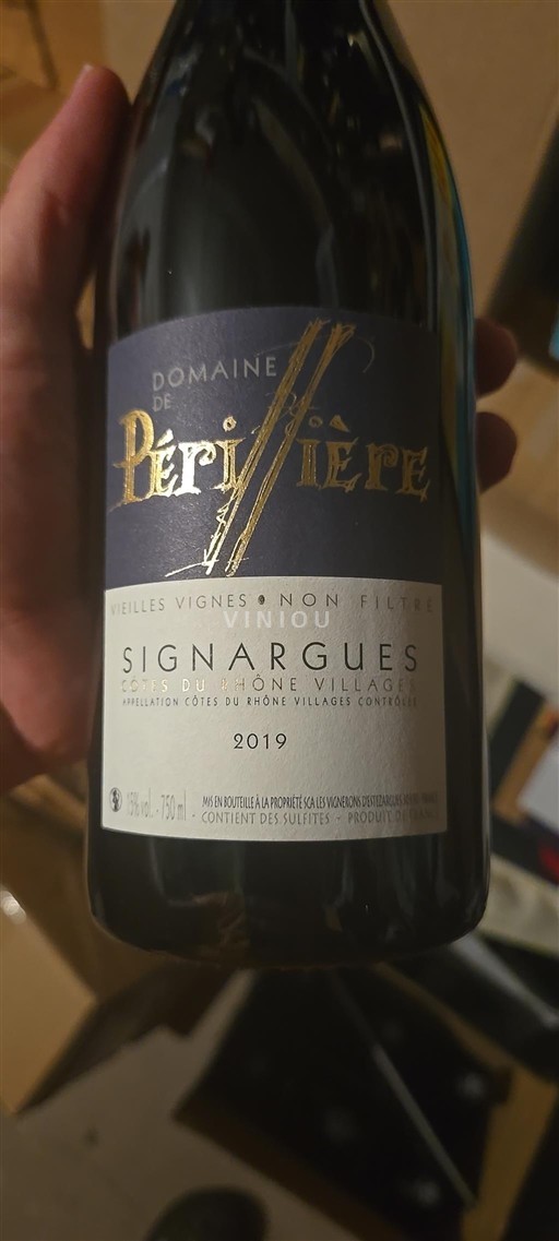 Rhônetal Côtes-du-Rhône-Dörfer Domaine Périllière Signargues 2019
