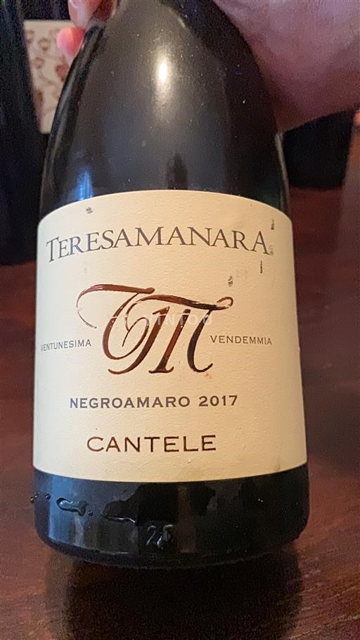 Apulia Susumaniello Salento Cantele Teresa Manara 2017