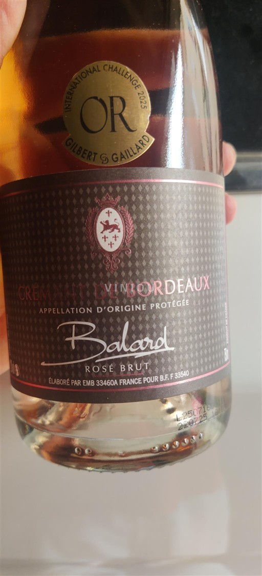 Bordeaux Crémant de Bordeaux Balard Rosé Brut 2024