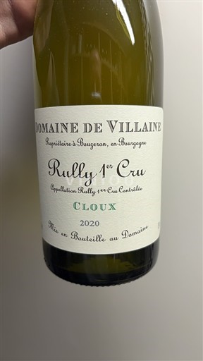 Burgundy Rully Premier Cru Domaine A. et P. de Villaine Les Cloux Blanc 2020
