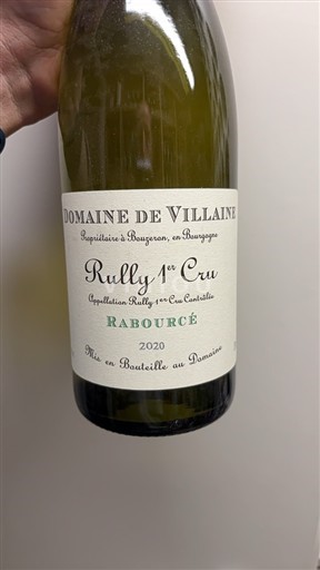 Burgundy Rully Premier Cru Domaine A. et P. de Villaine Rully 1er Cru Rabourcé 2020