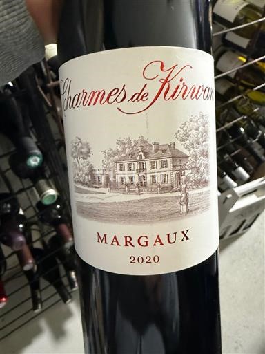 Bordeaux Margaux Grand Cru Charmes de Kirwan 2020