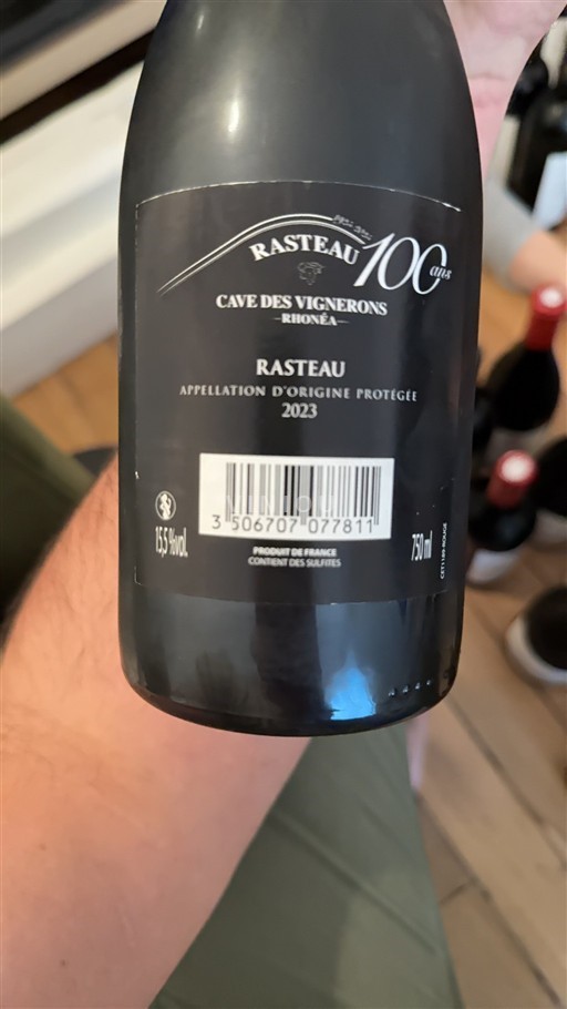 Rona dolina Rasteau Cave des Vignerons 100 ans 2023