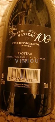 Rhônedalen Rasteau Cave des Vignerons 100 ans 2023