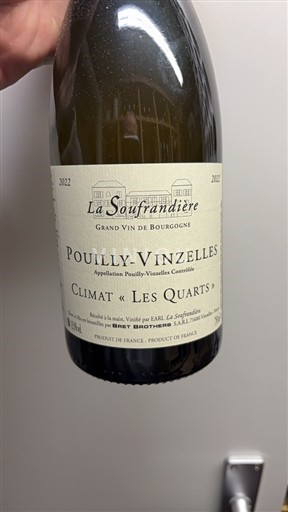 Burgundy Pouilly-Vinzelles Grand Cru Domaine La Soufrandière Les Quarts 2022