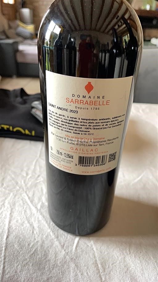 Zuidwest-Frankrijk Gaillac Domaine Sarrabelle Saint André 2023