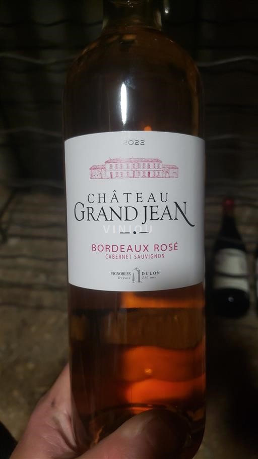Bordeaux Bordeaux rosé Château Grand Jean Cabernet Sauvignon 2022
