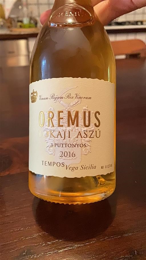 Tokaj Niet gespecificeerd Oremus 3 Puttonyos 2016