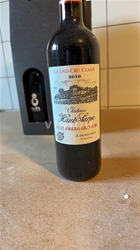 Бордо Сент-Емільйон Гран Крю Grand Cru Château Haut-Sarpe 2016