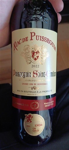 Burdeos Puisseguin-saint-émilion Roc de Puisseguin 2022