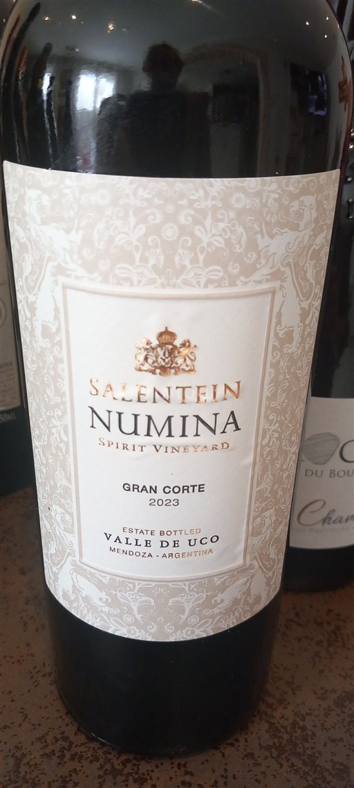 Mendoza Valle de Uco Salentein Numina Gran Corte 2023