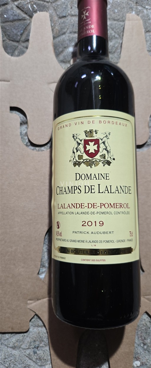 Bordeaux Lalande-de-Pomerol Domaine Champs de Lalande 2019