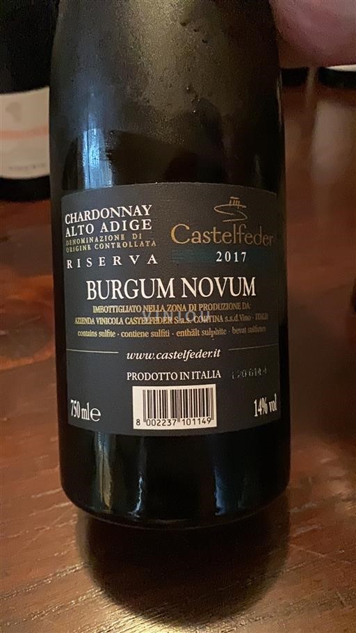Veneto Valdadige Castelfeder Burgum Novum 2017
