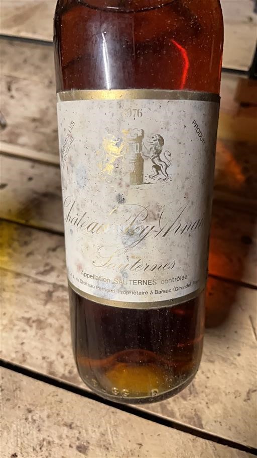 Bordeaux Sauternes Château Pey-Arnaud 1976