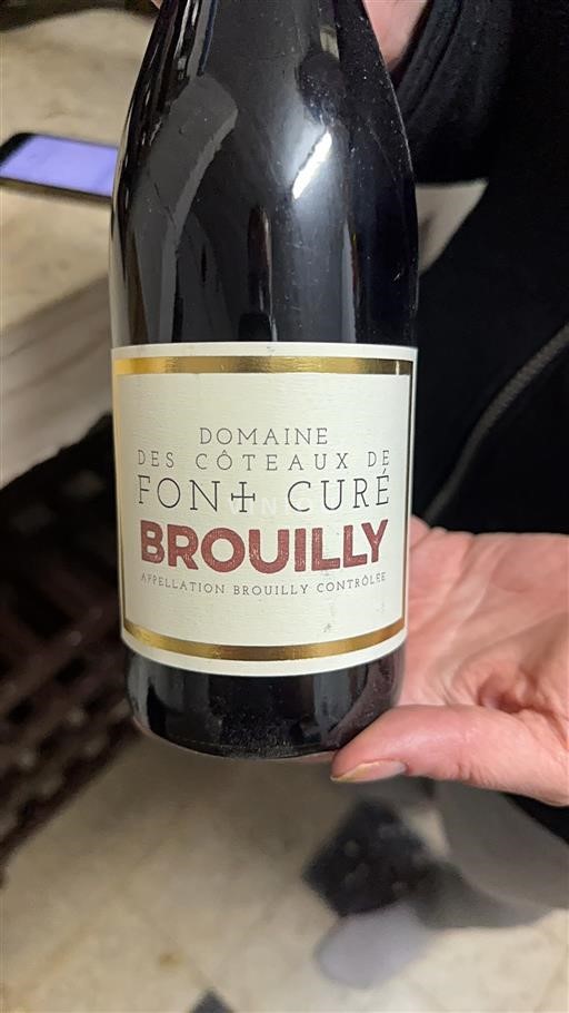 Beaujolais Brouilly Domaine Des Coteaux de Font Curé 2015