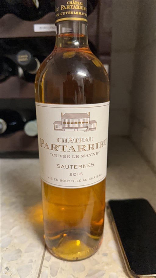 Bordeaux Sauternes Château Partarrieu le Mayne 2016