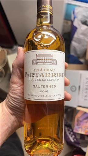 Bordeaux Sauternes Château Partarrieu le Mayne 2016