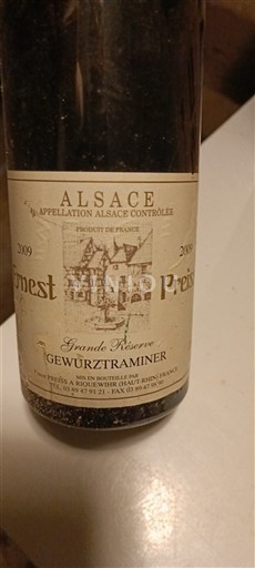 Alsace Ernest Preiss Grande Réserve 2009