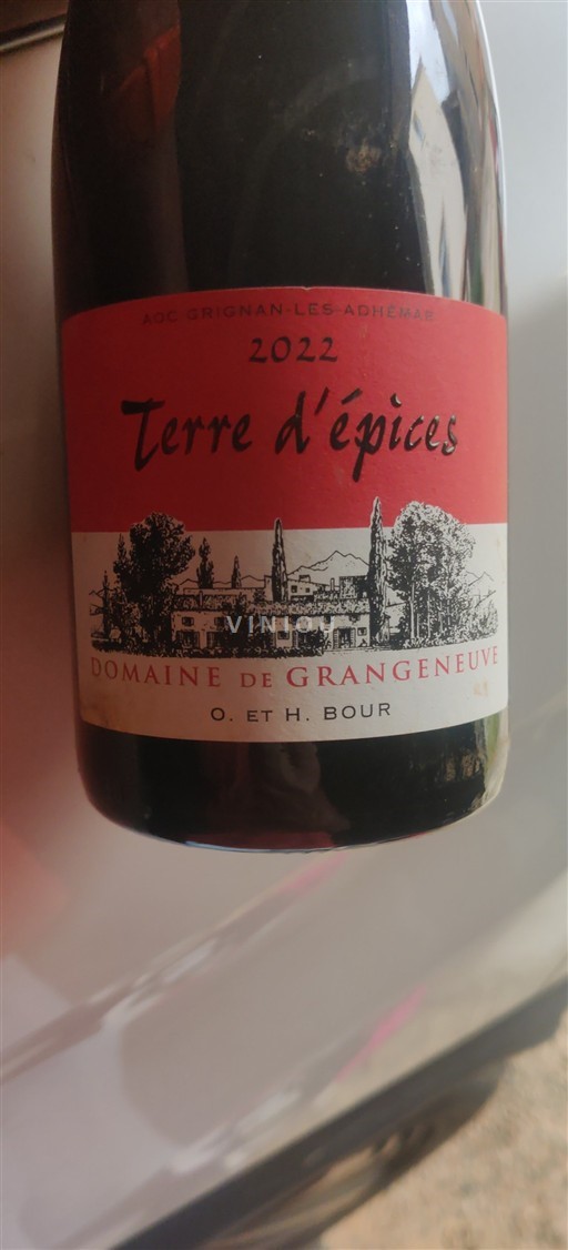Valle del Rodano Grignan-les-adhémar Domaine Grangeneuve Terre d'épices 2022