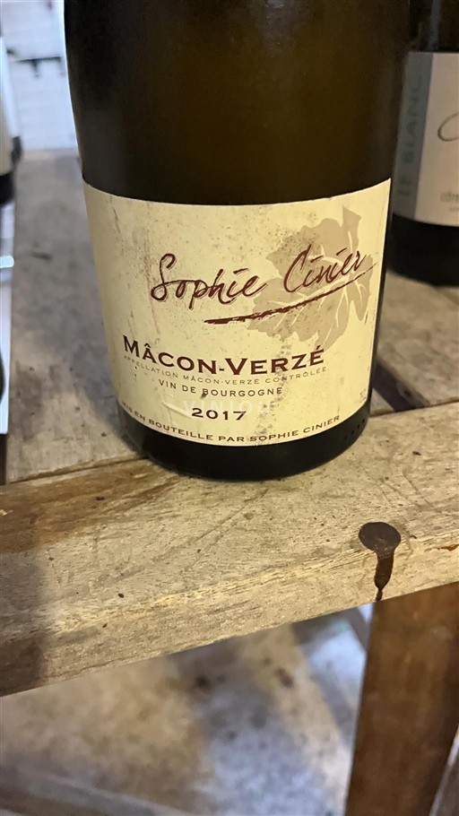 Burgundy Mâcon and Mâcon-Villages Sophie Cinier 2017