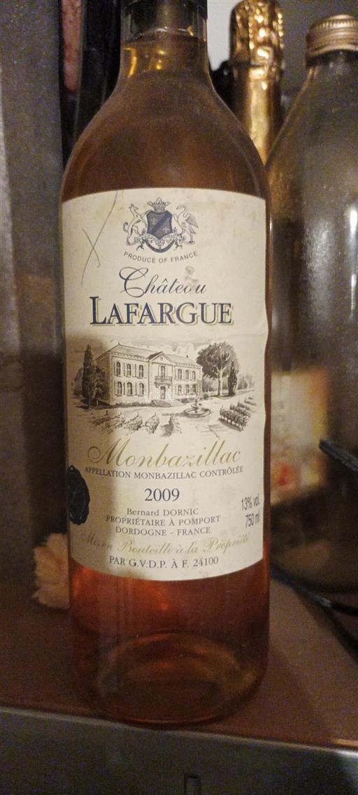 Zuidwest-Frankrijk Monbazillac Château Lafargue 2009