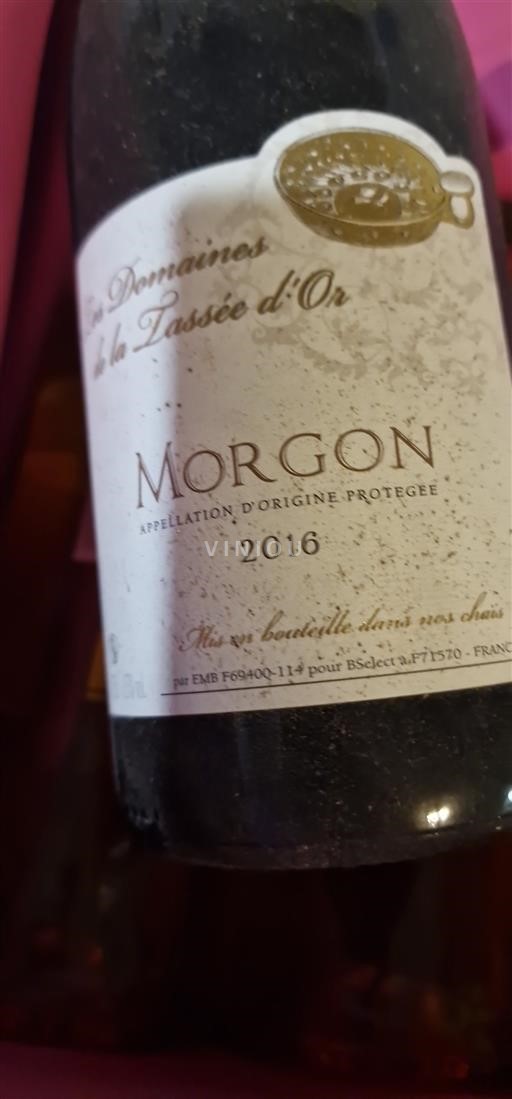 Beaujolais Morgon Domaine S de la Tassée Or 2016