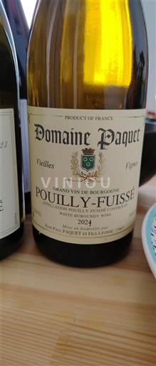 Bourgondië Pouilly-fuissé Domaine Paquet Vieilles Vignes 2024
