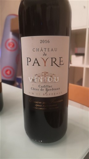Bordeaux Cadillac-Côtes-de-Bordeaux Château Payre 2016