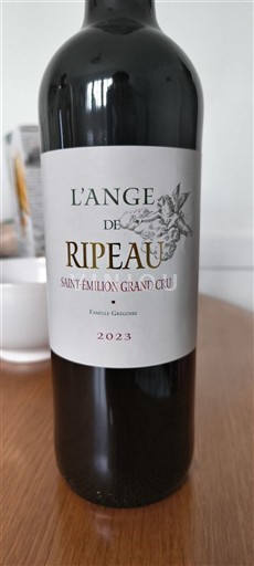 Bordeaux Saint-Émilion Grand Cru Grand Cru Ripeau L'Ange de Ripeau 2023