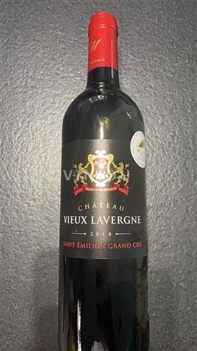 Bordeaux Saint-Émilion Grand Cru Grand Cru Château Vieux Lavergne 2018