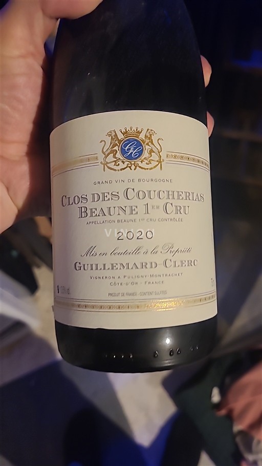 Burgundy Not Specified Premier Cru Guillemard Clerc Clos des Coucherias 2020