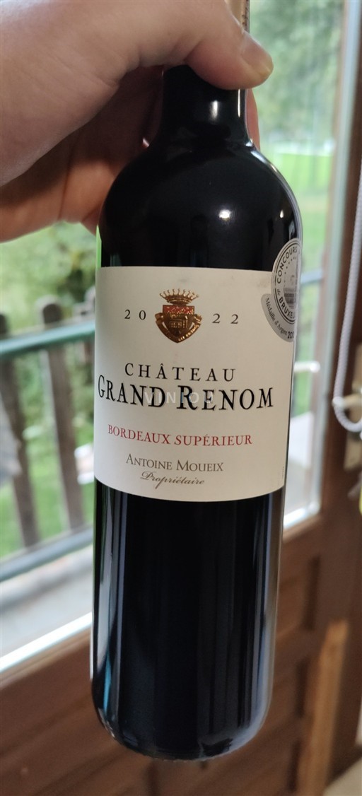 Bordéus Bordeaux Superior Château Grand Renom 2022