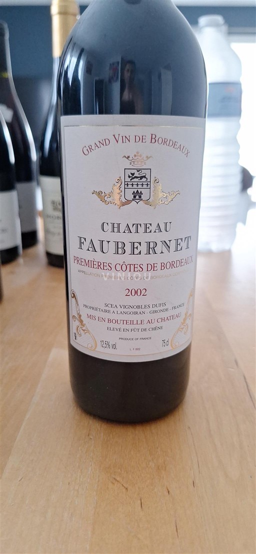 Bordeaux Premières-Côtes-de-Bordeaux Château Faubernet 2002