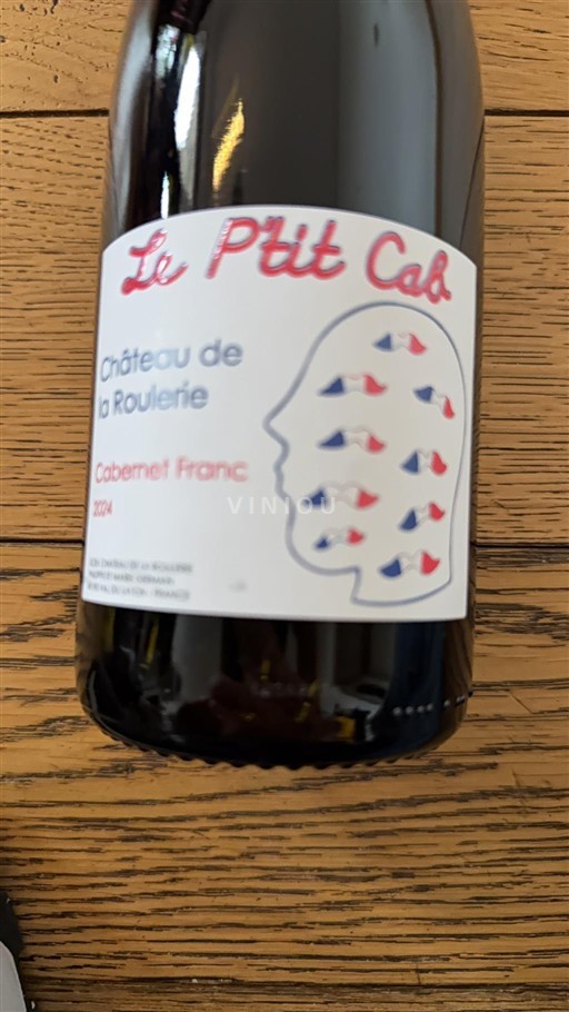 Vin Rouge sec Le Ptit Cab Château La Roulerie 2024 France Vallée de la Loire Anjou AOC bio
