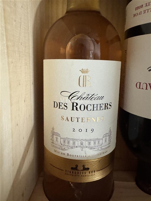 Bordeaux Sauternes Château Des Rochers 2019