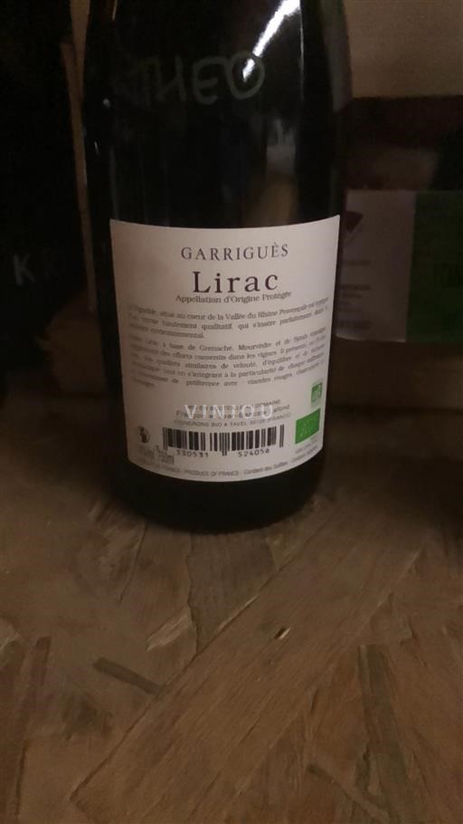 Rhône Valley Lirac François et Jean-Baptiste Lafond Garrigues 2022