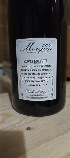 Beaujolais Morgon Marcel Lapierre MMXVIII 2018
