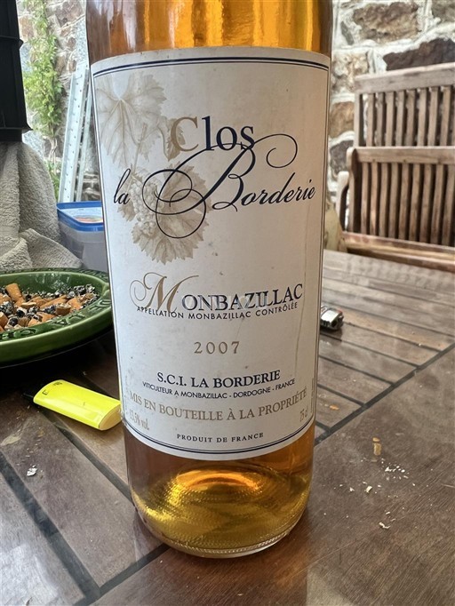 Lounais-Ranska Monbazillac Clos la Borderie 2007