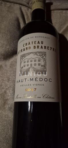 Burdeos Haut-Médoc Château Bertrand Braneyre Vieilles Vignes 2017