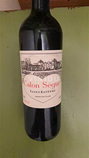Bordeaux Saint-Estèphe Grand Cru Calon Ségur 2005