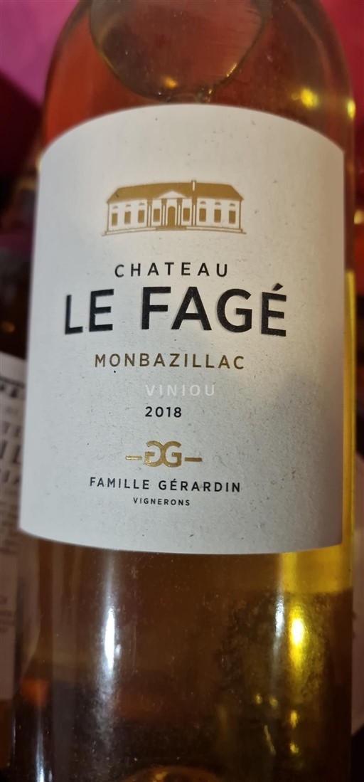 Lounais-Ranska Monbazillac Château Le Fagé 2018