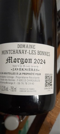 Beaujolais Morgon Domaine Montchanay-Les Bonnes 2024