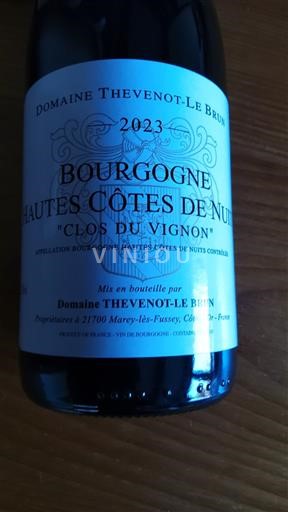 Borgogna Non specificato Domaine Thevenot-Le Brun Clos du Vignon 2023