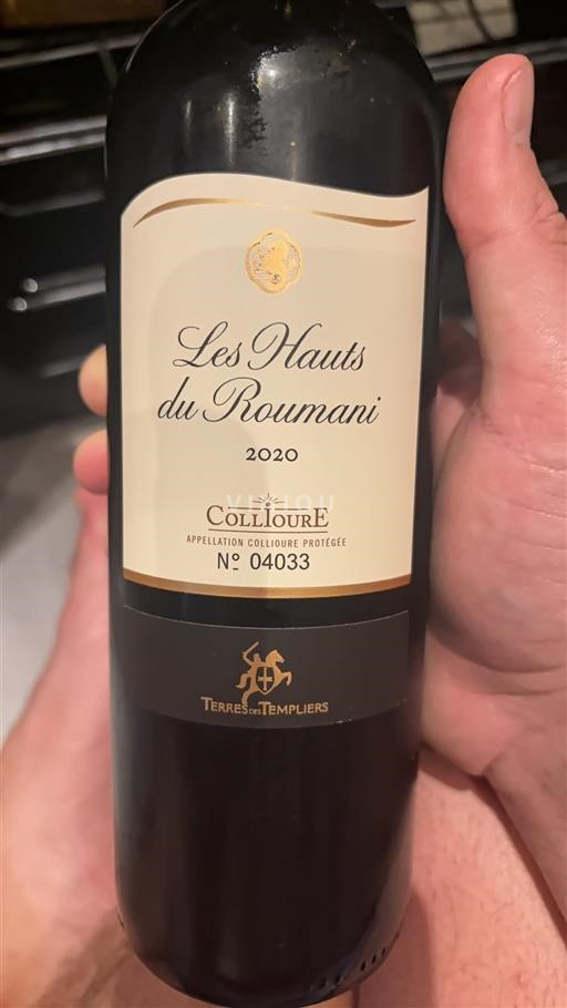Roussillon Collioure Terres des Templiers Les Hauts du Roumani 2020
