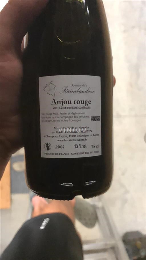 Loiretal Anjou Domaine La Raimbaudière 2022