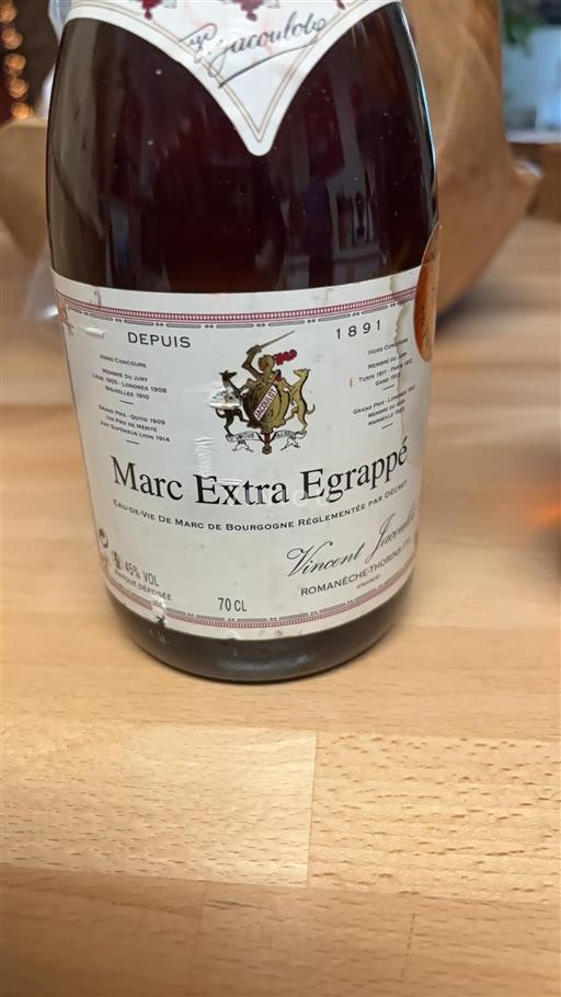Borgoña No especificado Vincent Jacoulot Marc Extra Egrappé Sin añada